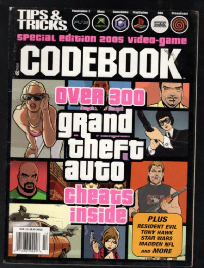 Tips and & Tricks Codebook 2005 Magazine. Grand Theft Auto Cheats. GTA
